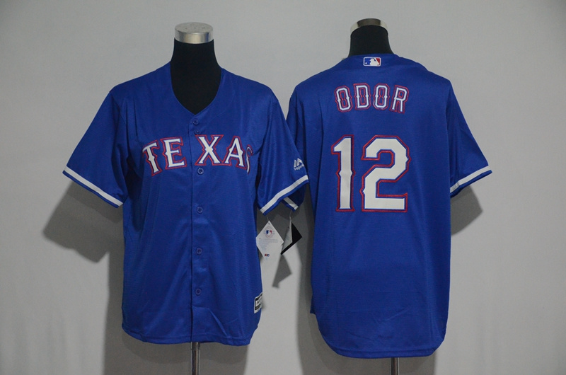 Youth 2017 MLB Texas Rangers #12 Odor Blue Jerseys->youth mlb jersey->Youth Jersey